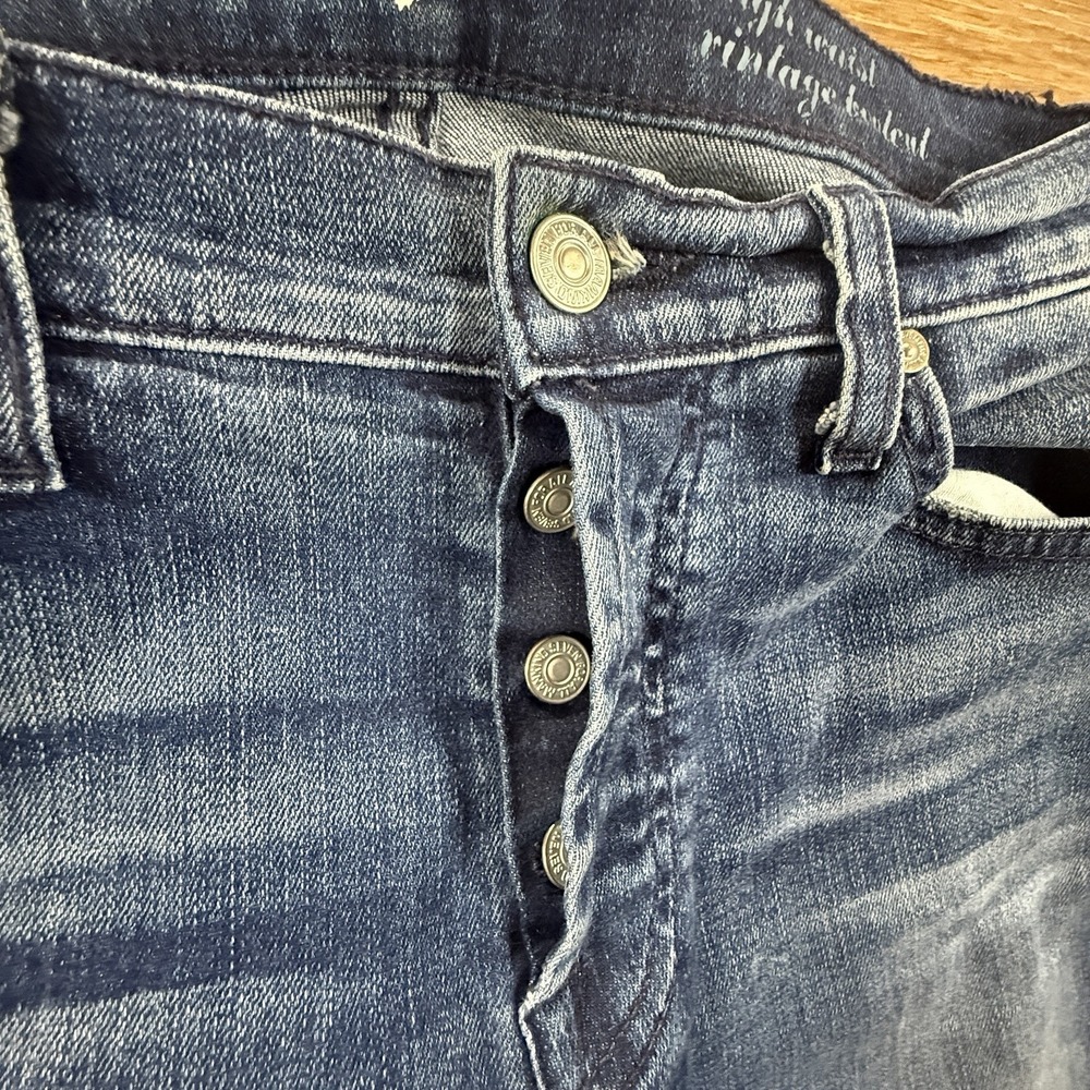 7 For All Mankind Women's High Waist Vintage Bootcut Jeans Size 28 Dark Wash - Picture 7 of 13